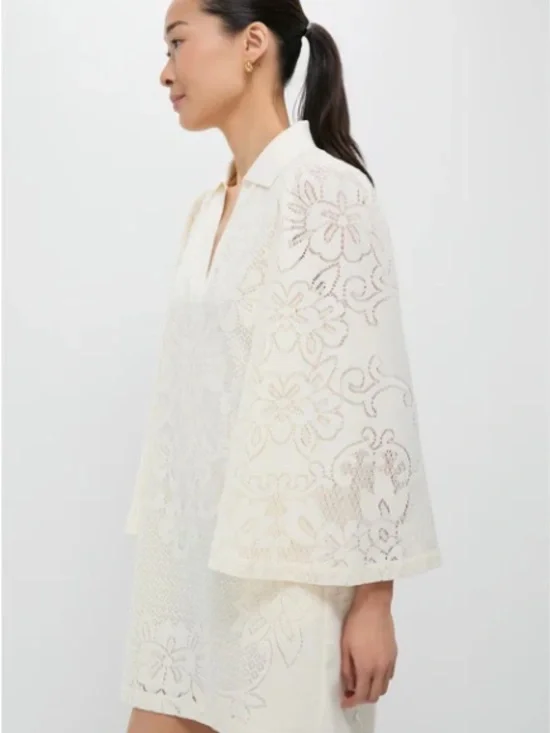 NWT Tuckernuck Ivory Lace Courtney Dress - Picture 3 of 11